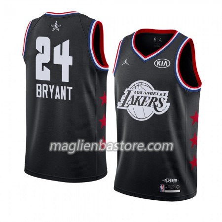 Maglia Los Angeles Lakers Kobe Bryant 24 2019 All-Star Jordan Brand Nero Swingman - Uomo